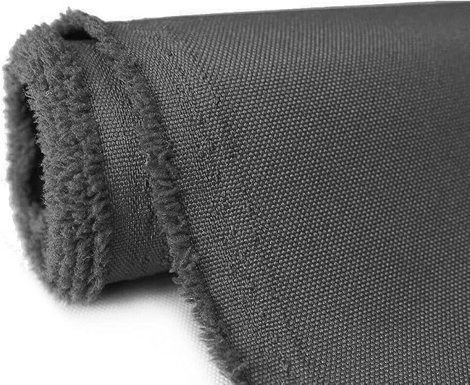 Waterproof Canvas Fabric by The Yard 58" W 600D Upholstery Polyester Material Indoor Outdoor Water Resistant Fabric for Chair Cushion Furniture Cover Sewing DIY Cloth, 3 Yards Gray
