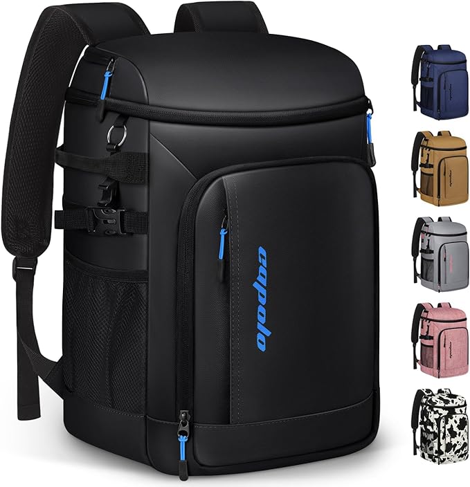 Capolo Cooler Backpack Insulated Waterproof for Women Men,36/45 Cans Lunch Backpack Coolers Leak Proof Soft Cooler Bag Ice Chest for Camping Beach