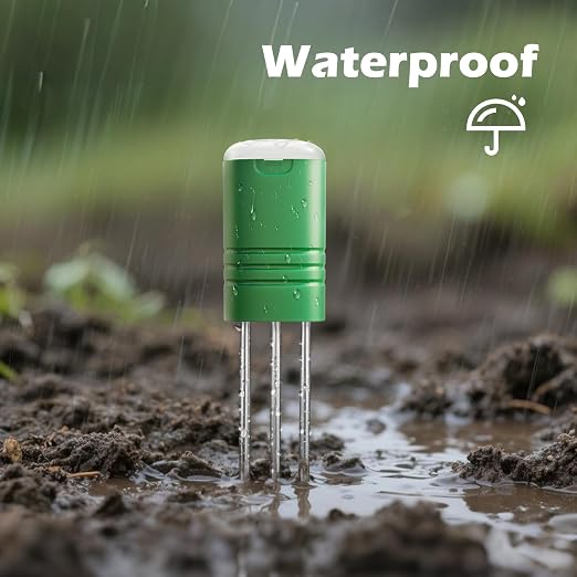 Upgraded Plant Soil Moisture Meter with 230ft RF Wireless Waterproof & LCD Display for Moisture,Temp,Sunlight,Time,Ideal for Garden, Farm, Lawn Care-Outdoor (2 Sensor)