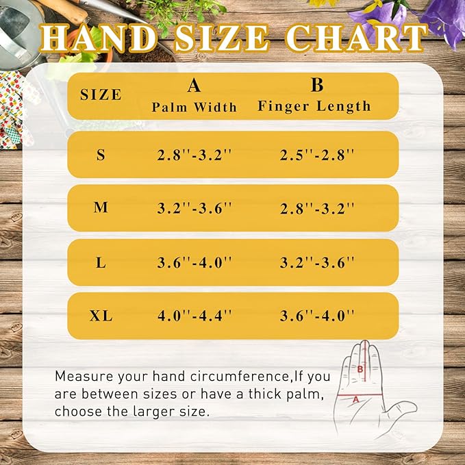 HANDLANDY Leather Gardening Gloves for Men & Women, Rose Pruning Thorn Proof Garden Glove, Long Sleeve Gauntlet Gloves (Caramel Brown, Medium)