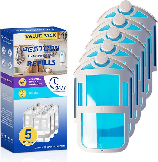 5 Pack Refill Cartridge Compatible with Flying Insect Trap M364 & Max,Replacement 100% Fit