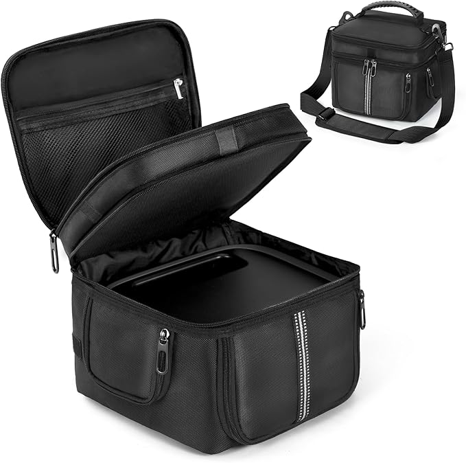 Carrying Case Compatible with ECOFLOW RIVER 3 Plus/RIVER 3, Portable Power Station Bag with Shoulder Strap, Protective Cover with Multiple Pockets & Quick Access for Generator Accessories