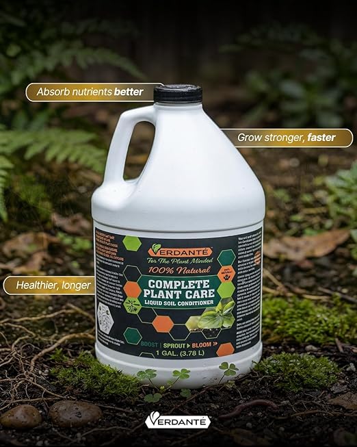Liquid Soil Conditioner Concentrate (1 Gallon) – OMRI Listed Formula for Soil Health, Root Strength & Plant Vitality – for Indoor Plants, Lawn & Garden