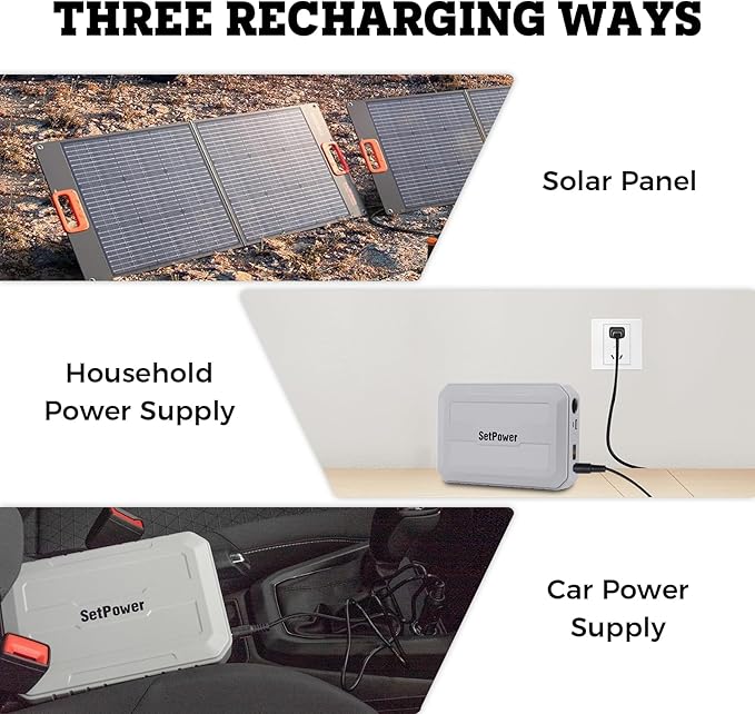 Setpower PG216Wh Portable Power Station,Magnetic Power Bank,Outdoor Generator for SetPower 12V Refrigerator PT35/PT45/PT55/RV45S Home Backup Outdoor Emergency RV Van Hunting