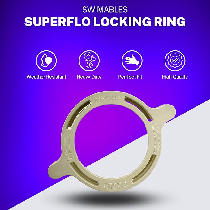 Swimables Locking Ring Compatible with Pentair Superflo Pool Pump Parts 350090 | Compatible with Pentair Superflo VS 342001 and Superflo Single Speed Pool Pumps | Made in USA