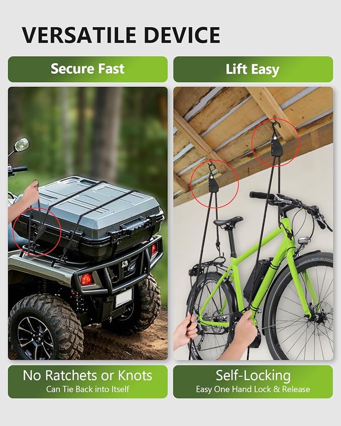 Kayak Straps Tie Downs 4 Pack, Roof Rack Straps Adjustable Ratchet Tie Down Straps with Lock S Hooks, 1/4 Inch 12 Feet Ratchet Straps Heavy Duty for Small Cargo, Kayak, Packing, Camping Gear