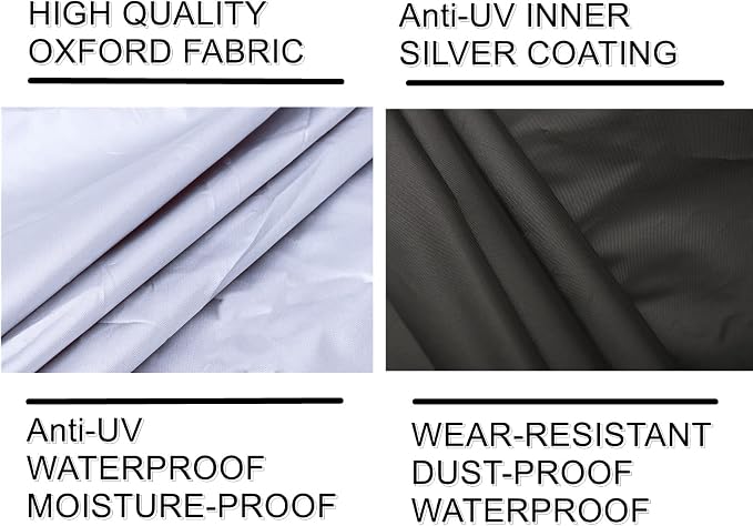 Outdoor Waterproof Patio Cushion Storage Bag 2 Pack, 68" Anti-UV Weatherproof Outdoor Cushion Storage Bag with Reinforced Handles & Double Zippers