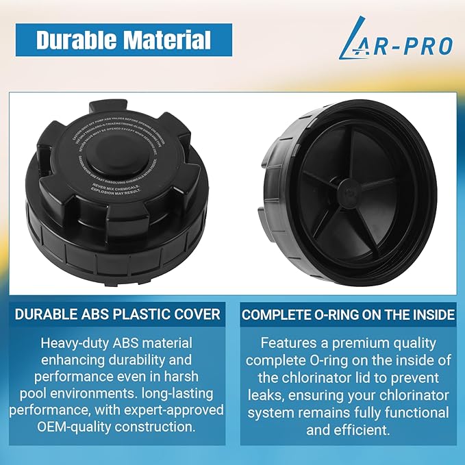 AR-PRO Replacement Chlorinator Lid Cover for CL200, CL220 - Compatible with Hayward Pool Automatic Chlorinator Parts - Made of Durable ABS Material