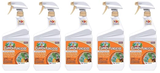 Bonide Captain Jack's Copper Fungicide, 32 oz Ready-to-Use Spray for Organic Gardening, Controls Common Diseases (Pack of 5)