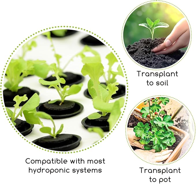 Grow Sponges 50 Pack, Replacement Root Growth Sponge Seed Starter Pods Refill Fit for Aerogarden iDOO, and Other Indoor Hydroponic Garden Systems