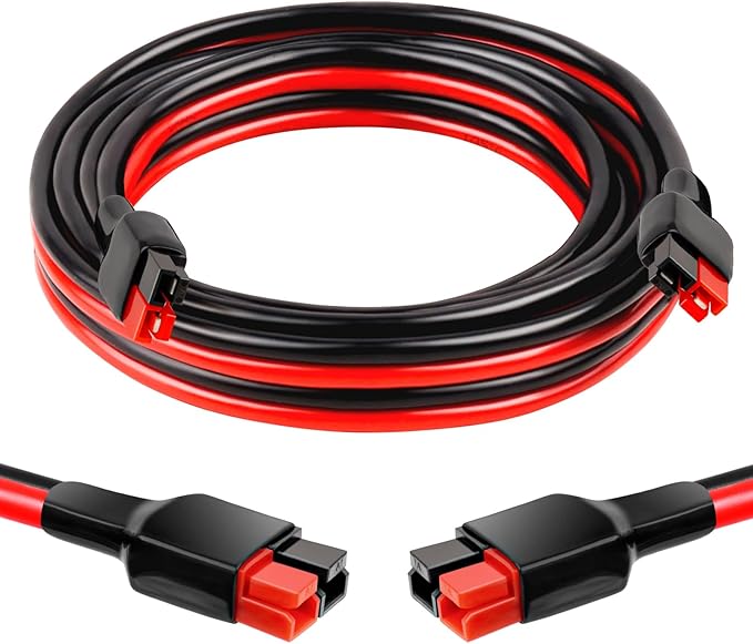 XRDS -RF 10AWG Anderson-Style Extension Cable 6FT, Anderson-Style 30A Connectors, Tinned Copper with PVC Jacket, Power Connect/Disconnect for Solar Panels, RVs, and Battery Systems