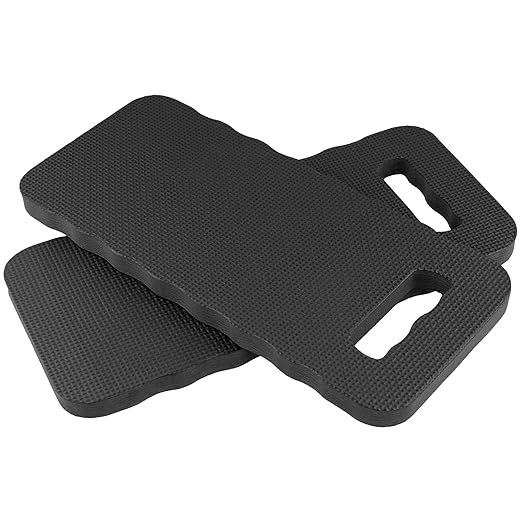 KINJOEK 8 PCS 16 Inch Garden Kneeling Pads Bulk, Thick Foam Kneeling Pad, Prayer Kneeling Pad for Gardening Repair Work Praying Exercise, Black