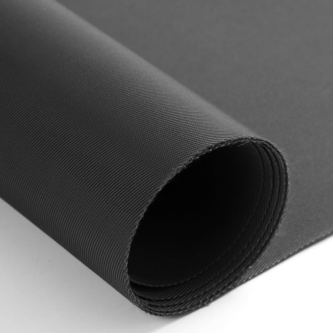 Nylon Fabric, 58" W 420D Waterproof Fabric 1 Yard Ripstop Nylon Material Outdoor Upholstery Twill Sewing Material for Patio Chair, Lining, Cushion, Purse, Tote Bag, Tent, Tarp Cover, DIY Project Grey