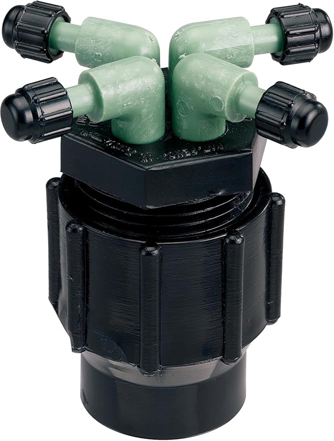 10-Pack Orbit Drip Irrigation System 4-Port Watering Manifold, 1/4" Dripper Tube - 67025