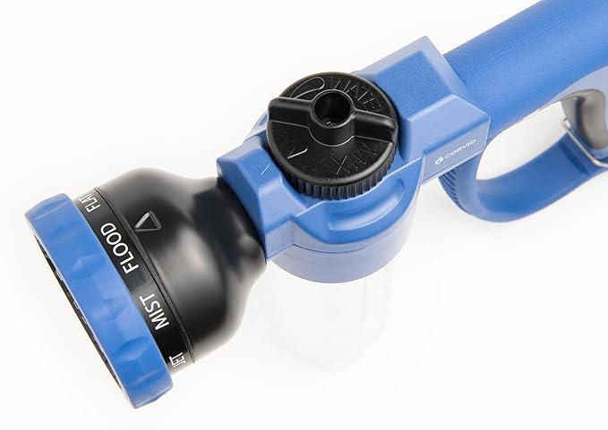Corvid Premium Adjustable Hose Nozzle with Soap Dispenser & 8 Spray Patterns – Heavy-Duty Foam Gun for Car Wash, Pet & Garden – Leak-Proof All-Metal Head & Ergonomic Grip – Easy Fill Soap Reservoir