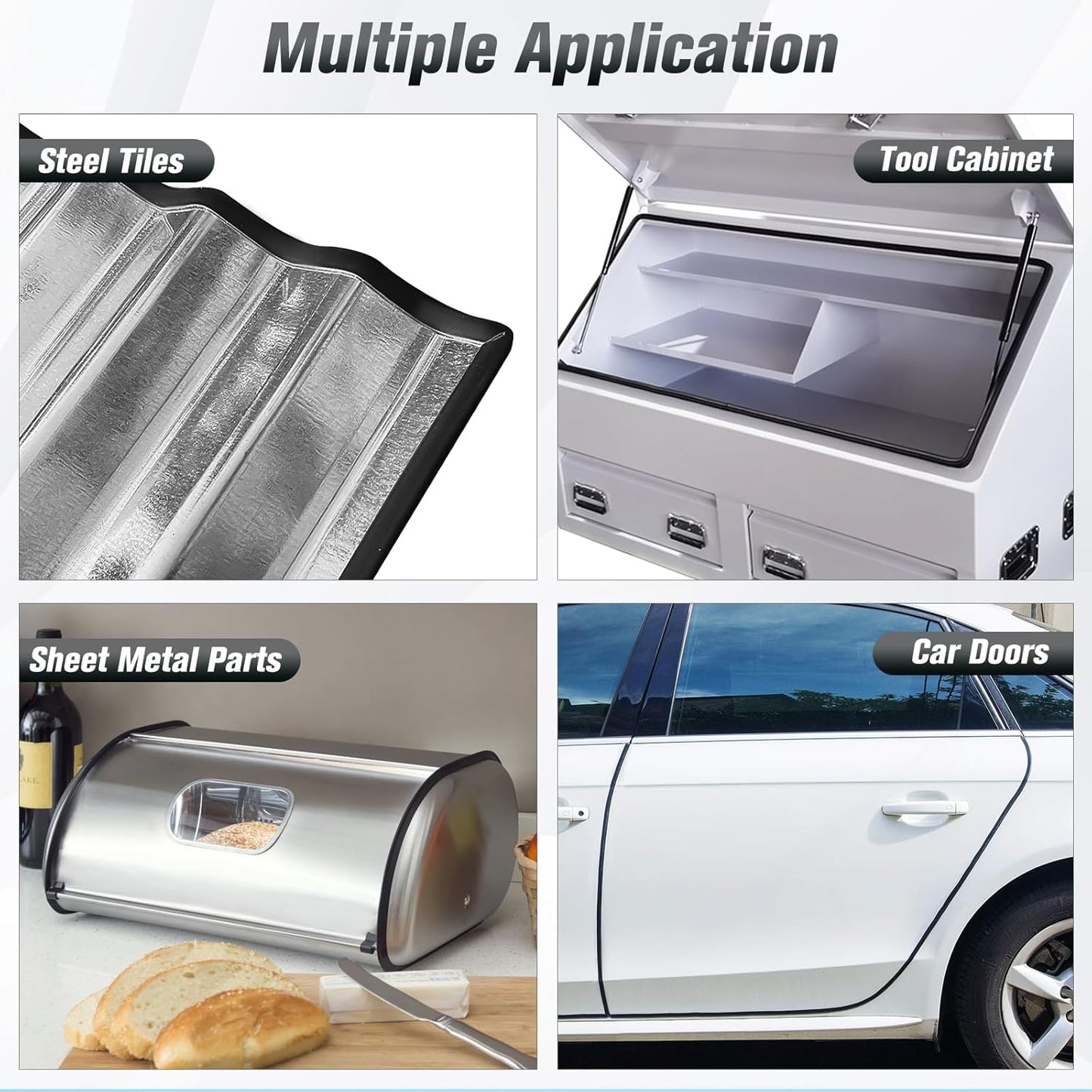 Edge Trim, 1/8" Rubber Edge Trim, Flexible Self Adhesive U Channel Edge Protector for Glass, Mirror, Plywood, Steel Panel Sharp Edges, U Shaped Peel and Stick Trim, Black Color, 20Ft