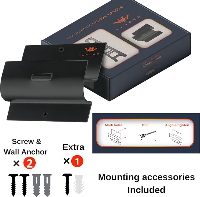 Wall Hooks for Heavy Items – Durable Metal Storage Solution for Garage, Garden, Home & Office Organization
