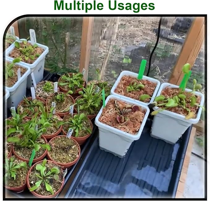 HG7X7SW 7"x7" Square White Pot, 9" Tall Pack of 5