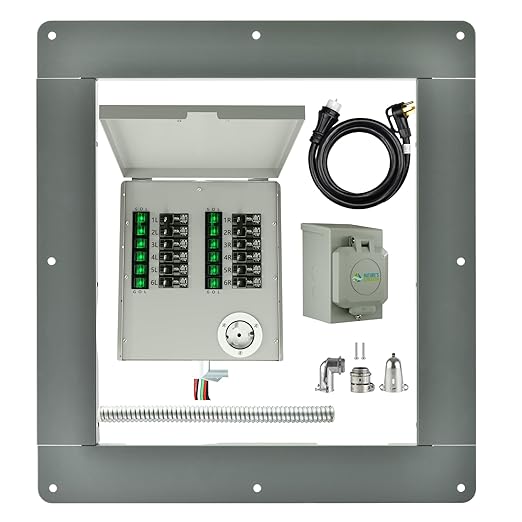 Nature's Generator Transfer Switch 12 Circuits 120/240V 50A Power Transfer Kit with Transfer Switch Flush Mount (Indoor)