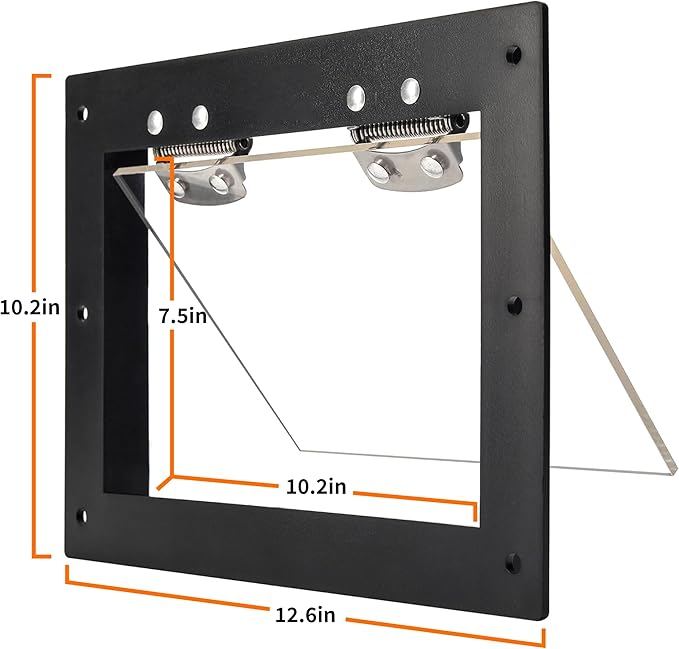 GROWLING Raccoon One Way Door – Large Size, Humane, Contactless Animal Excluder Trap – Raccoon One Way Eviction Door, Easy to Install & Weather-Resistant, Ideal for Squirrels, Skunks, Possums