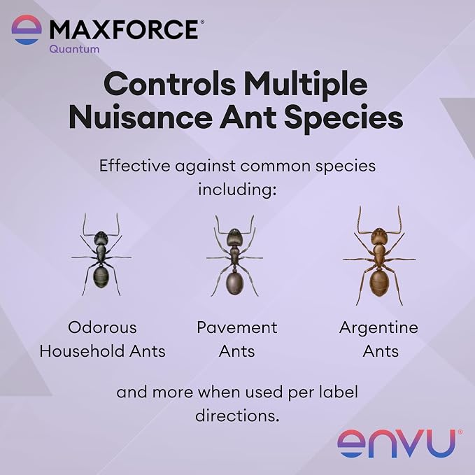 Maxforce Quantum Ant Bait 120 gram Tube | Ant Gel for Indoor and Outdoor Use | Ant Bait for Ant Colony Control | Effective Against Many Nuisance Ant Species