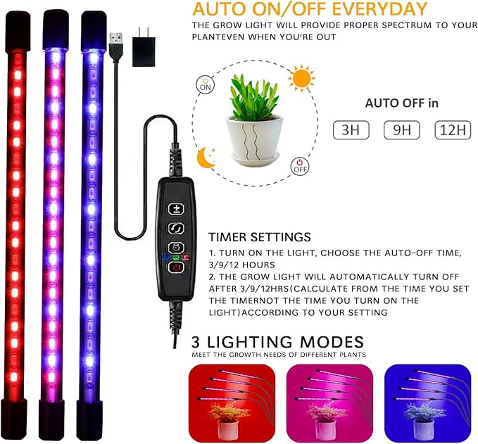 Self-Watering Seed Starter Tray with Grow Light and Heat Mat,Seed Starter Kit,Humidity Domes,Auto Timer,Flexible Brightness Seedling Starter Trays for Indoor Greenhouse Gardening Seed Germinator