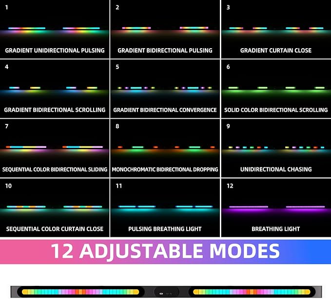 DJ Light T-Bar Extension Cross Bar, 39.3 Inch 12 in 1 Rechargeable DJ Lighting for Par Can Strobe Light, for Stages, Banquet, Party, Suitable for 35mm Diameter Pole (Stand Not Include)