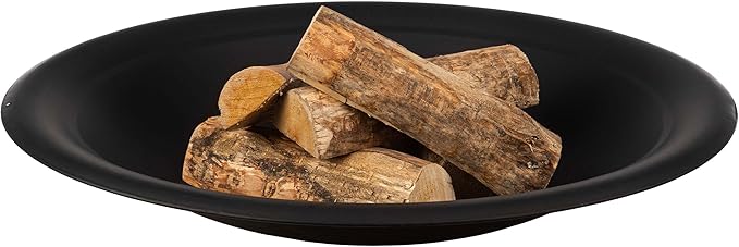 Fire Bowl - 30in Firepit Insert for DIY Fire Ring or Replacement - High Temp Finish Fire Pit Bowl - Fire Pits for Outside Wood Burning by Pure Garden