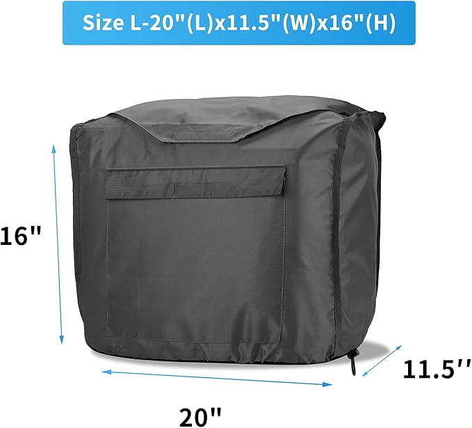 Joramoy Generator Covers Waterproof for Honda Inverter Generators EU2200i EU2200ic EU2000i EU2000ic Camo Companion for Honda Power Equiment Heavy Duty 420D Oxford Cover
