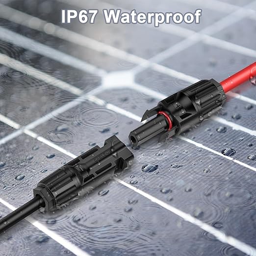 30FT 12AWG Solar Panel Extension Cable with Female and Male Connectors, Solar Cable for Solar Panels, Charge Controllers and Solar Generator (12AWG, 30FT)