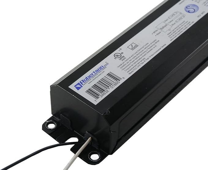 Robertson PSB296T12HOMV Ballast (3P20159) – 1 or 2 Lamp Fluorescent Electronic Ballast, 120–277V, Programmed Start, for T12 HO Fluorescent Lamps between 60W-110W (F48T12/HO thru F96T12/HO) (Qty 1 ea)