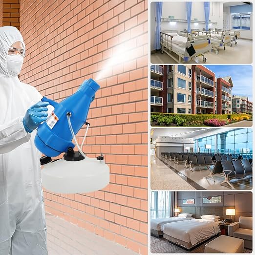 4.5L Electric ULV Portable Fogger Sprayer Machine Mist Cold Fogger 32.8ft Spraying for Yard Hotel (Plug 110V)