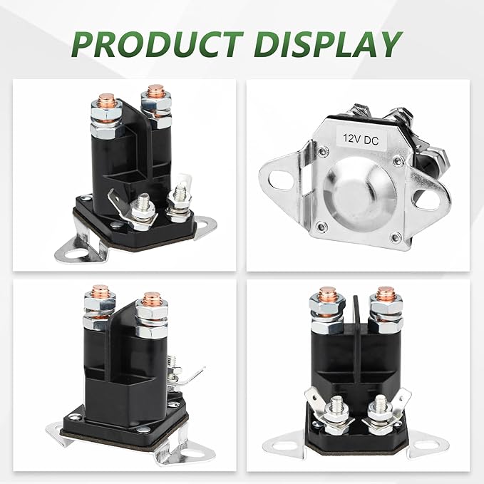117-1197 Starter Solenoid for Toro Timecutter ss5000 z4200 ss4225 ss4235 Exmark Zero Turn Lawn Mower, Replace Part #784-1221-210 104-3189 E513075 1-513075 212655 28-4210 47-1910