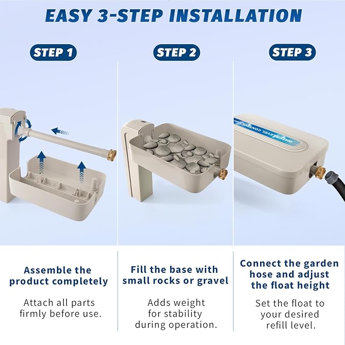 Automatic Pool Filler, Automatic Pool Water Leveler, Pool Auto Filler