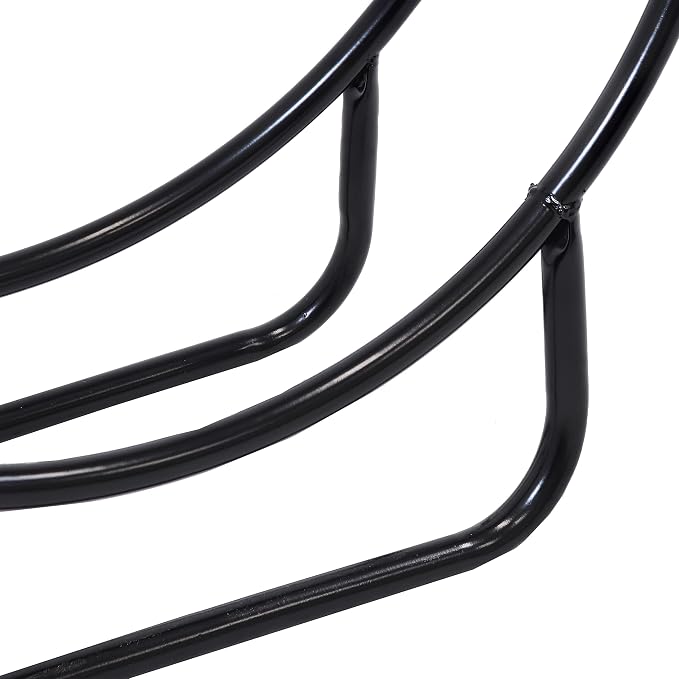 Sunnydaze 24-Inch Outdoor Firewood Rack Hoop - Indoor Round Tubular Steel Fireplace Wood Holder - 300-lb Capacity