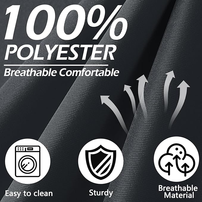 14Pcs Patio Cushion Covers Replacement Splashproof UV-Resistant Inelastic Covers with Zippers, Max Compatible 23.6x23.6x3.9 inch Patio Cushion, for 7 Pcs Outdoor Patio Furniture Sets