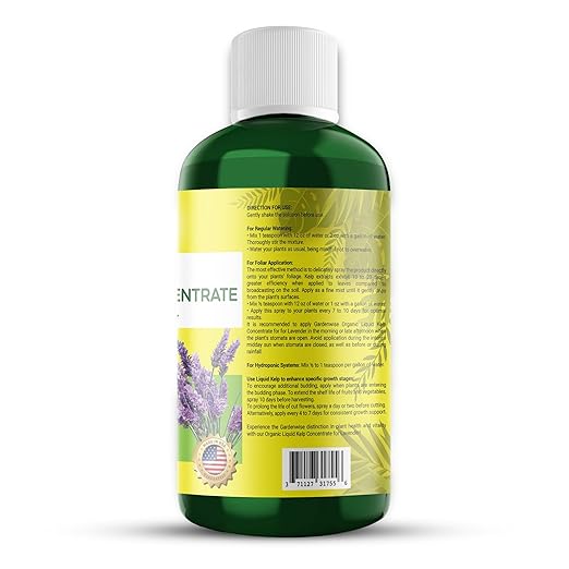 GARDENWISE Organic Seaweed Fertilizer for Lavender - Rich Nutrients Kelp Fertilizer for Plants | Indoor & Outdoor Use - Liquid Plant Food (16 OZ)