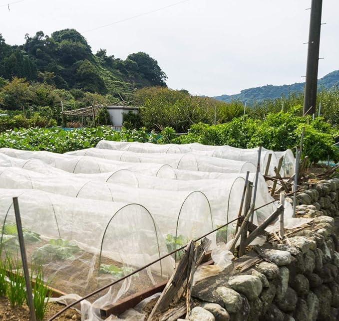 Garden Netting Pest Barrier: 4'x20' Fine Bug Netting for Garden Protection Row Cover Raised Bed Screen Mesh Greenhouse Mosquito Net, Protecting Tree Plants Vegetable Flowers Fruits