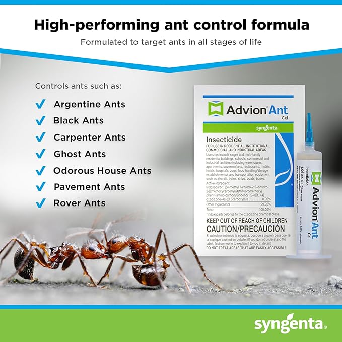 Syngenta 68078 Advion Singular Tube Ant Gel Lure, 30g