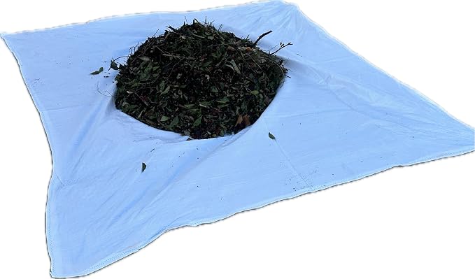 AK TRADING CO. 80 Inch x 80 Inch White Plastic Poly Sheets - Heavy-Duty Landscaping and Gardening Tarp for Easy Cleanup (3)