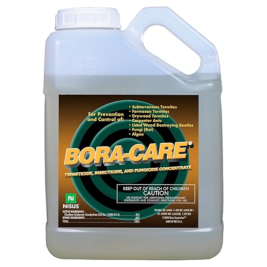 Bora-Care Termiticide Insecticide and Fungicide Concentrate, Wood Treatment for Termite and Beetle Prevention, 1 Gallon