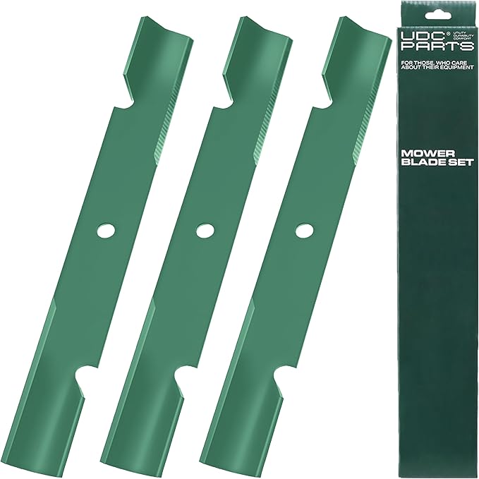 UDC Parts 482881 Mower Blades Replacement for Scag 61 Inch STTII-61V-31BV STTII-61V-35BV STTII-61V-37BV-EFI STTII-61V-40BV-EFI STT61V-35BVAC SCZ61V-27FX SCZ61V-31FX SCZ61V-32CV / 3 Pack High Lift