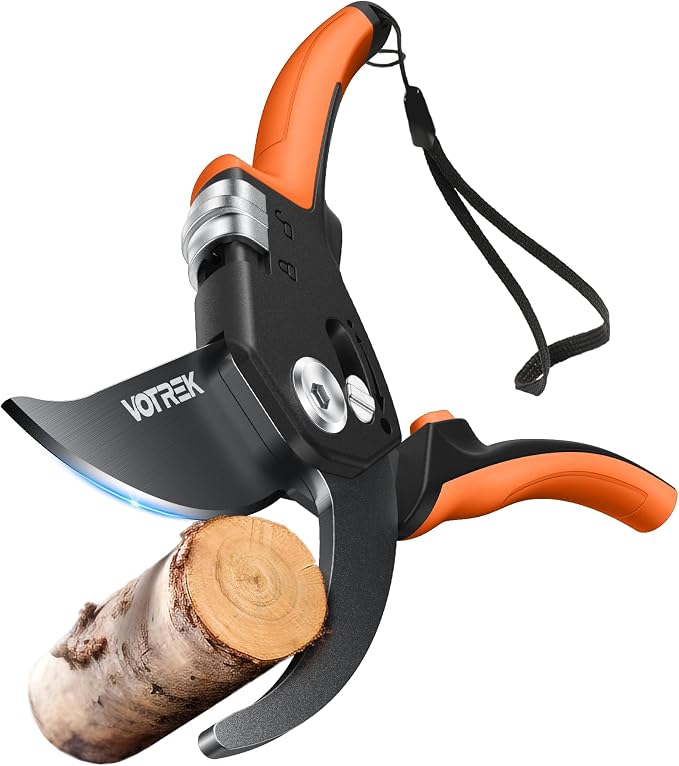 1.6'' Electric Shears & 8.5" Garden Shears Bundle for Tree/Branch, Gardening Gift for Women/Seniors