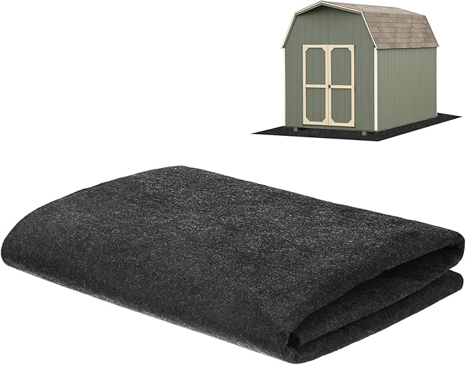 M METERXITY Outdoor Storage Shed Mat, 3x3 FT Waterproof Small Shed Flooring Mat for Patio Furniture Floor Protecting from Wear/Liquid/Dust/Oil, Non-Slip Carport Pad [Grey]