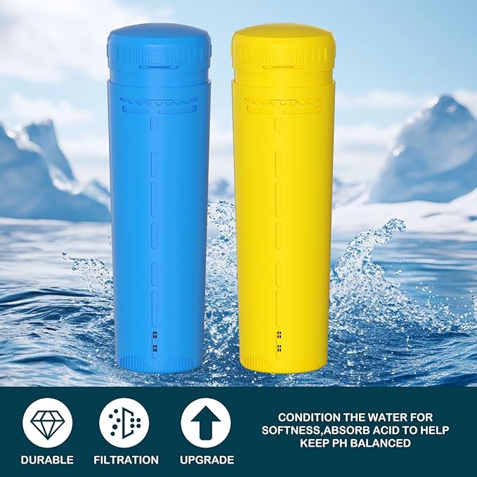 Replacement Mineral and Bromine Cartridge Kit Compatible with Hot Tub Frog Serene Floating System - 4 Month Bundle (1+4) Pack