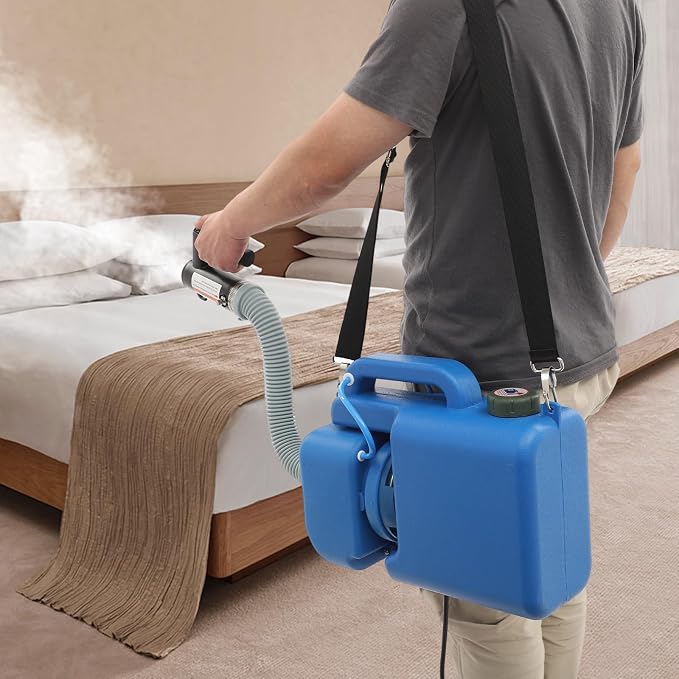 8L Electric ULV Fogger Machine, Portable Cold Fogger Sprayer with 2 Gallon Tank, 1200W Atomizer, Adjustable Flow Rate, Up to 32.8 Ft Spray Range, Machine Electric Atomizer