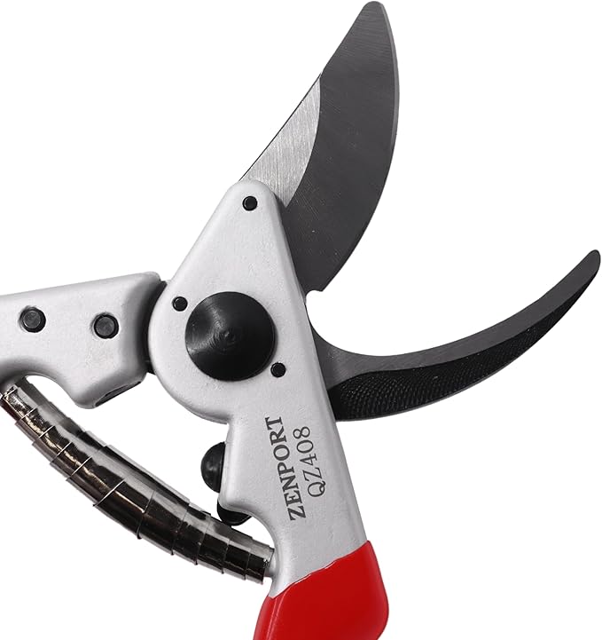 Zenport QZ408-3PK of Pruners, 8.5-inch Angled Head, Ergonomic Forged Bypass Pruner, 3-Pack