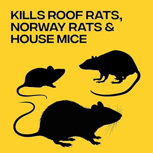 Victor Fast-Kill Bait Blocks II - 86-Count Rat and Mouse Poison Bait Blocks for Indoor and Outdoor Rodent Control, Eliminate Norway Rats, Roof Rats, & House Mice, Rodent Killer, 4lb Bag, M904B