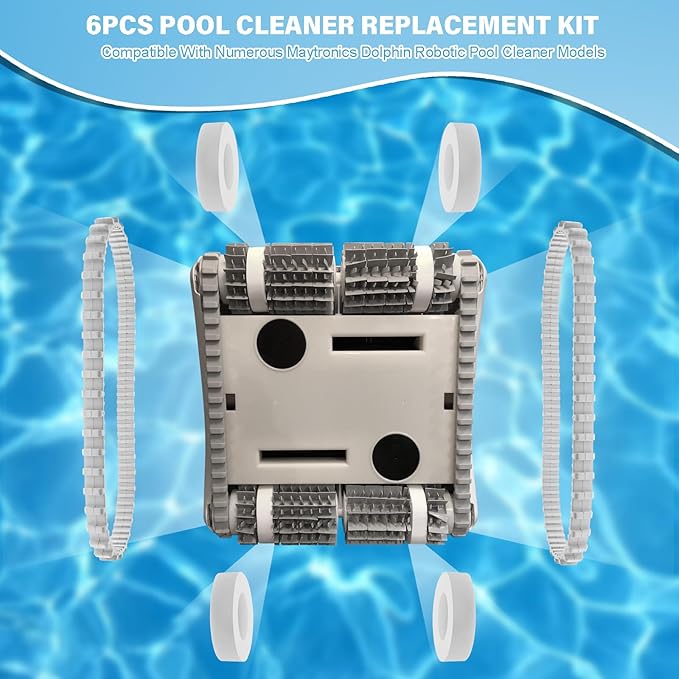 9985006-r2 Track and Climbing Rings 6101611-r4 Replacement Parts Compatible with Maytronics Dolphin Nautilus cc Plus Robotic Pool Robot (6 Pack)