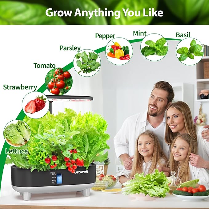 Growell 120Pcs Hydroponic Pods Kit, 60 Grow Sponges with 60 Pod Labels, Hydroponics Supplies, Grower Pods Refill Compatible with AeroGarden & Most Growing System, Seed Starter Pods for Indoor Garden